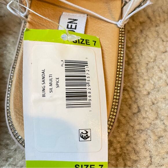 Steve Madden Women's Spice Bling Square Open Toe Slide-On Sandal NWT Size 7‎ - Picture 8 of 12